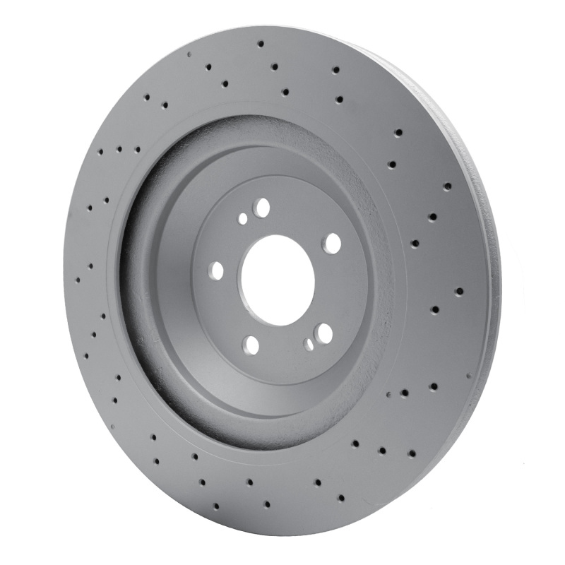 Mercedes-Benz Maybach S600 Brake Rotor (1) - Rear - R1 Concepts - GEOSPEC Coated - Drilled - `15-`17